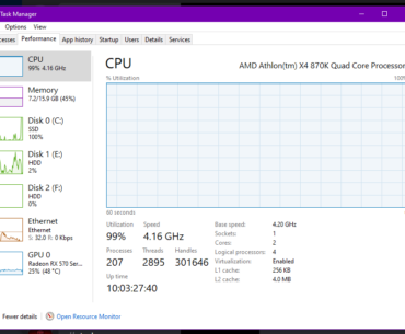The life of an Athlon user