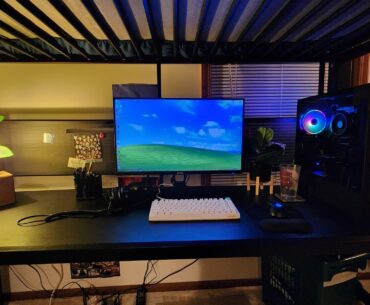 loft bed set up for vidya + schoolwork. thoughts? suggestions? animadversions?