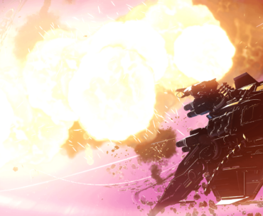 No Man's Sky's photo mode is neat, here is a post space battle screenshot