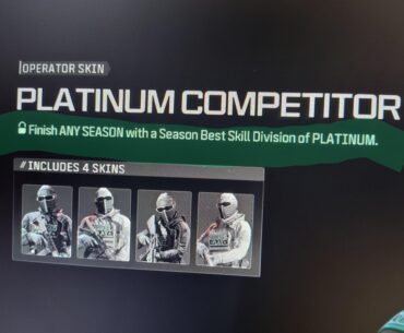 Does this mean even if I were to lose platinum I'd still get the skin? Noob question I know but I just started getting into ranked last season..
