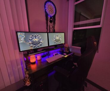Just moved into our new place three weeks ago, and im loving mg new setup. I use it for both work and gaming 😊