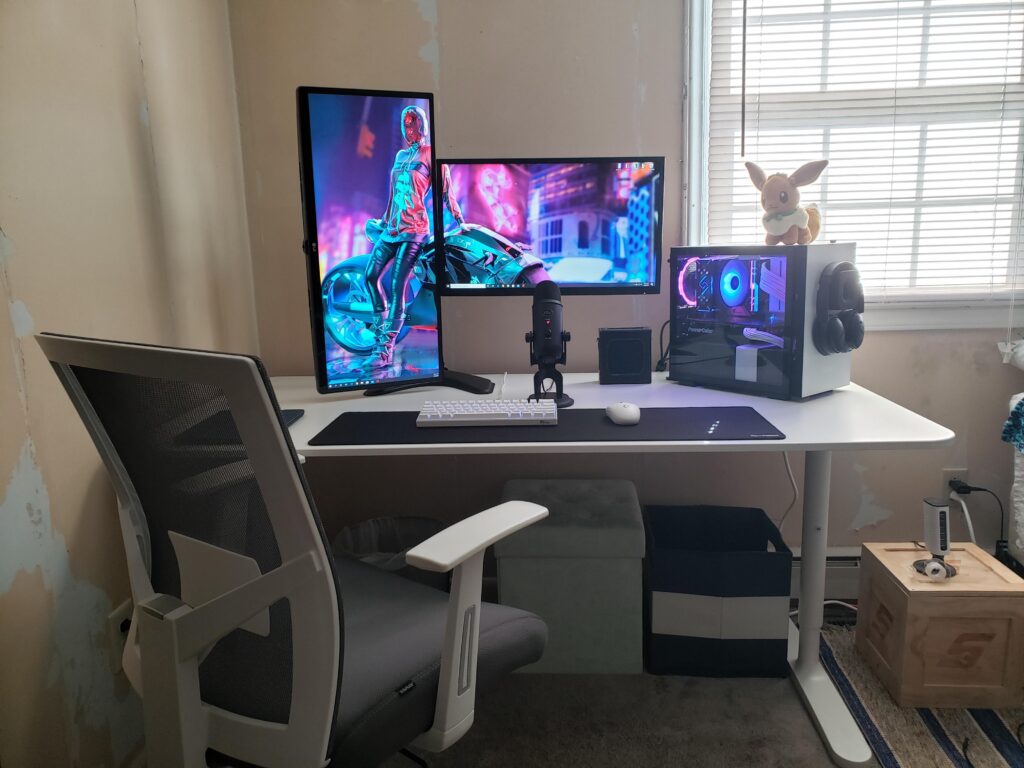 I don't feel comfortable posting on r/battlestations because I haven't fixed my walls yet. What do y'all think?
