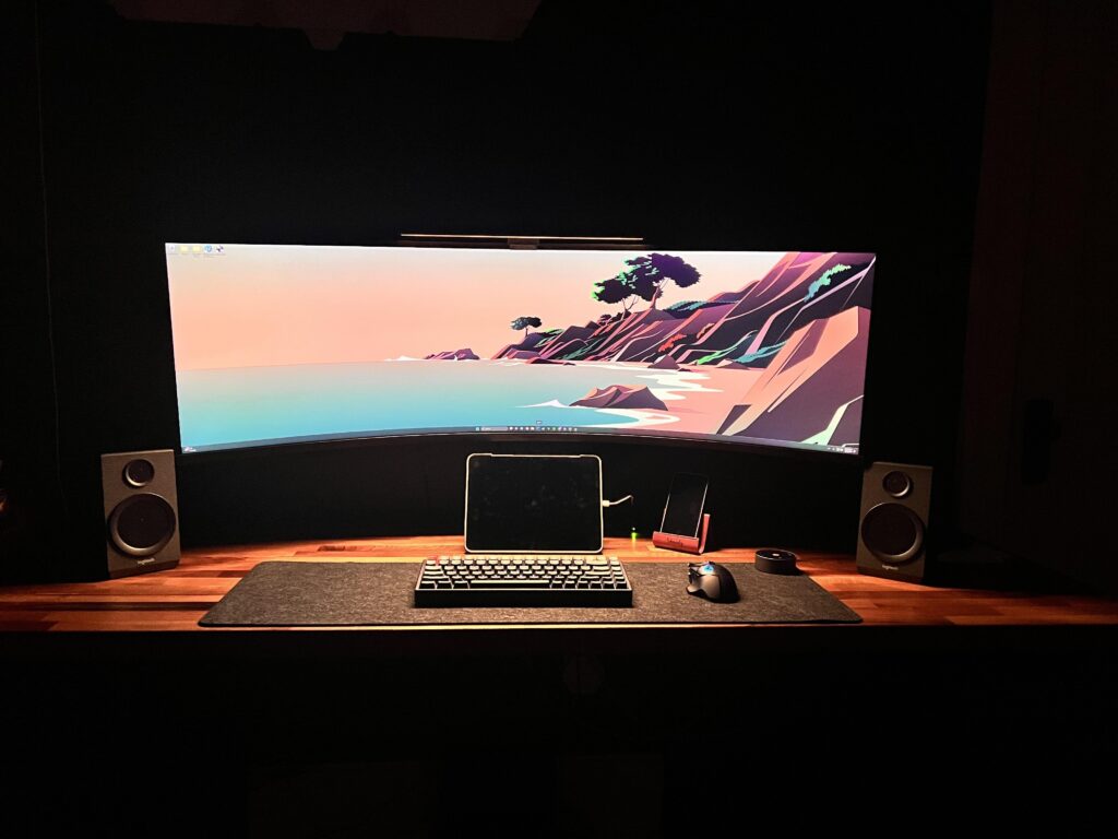 Highly recommend a monitor light bar!
