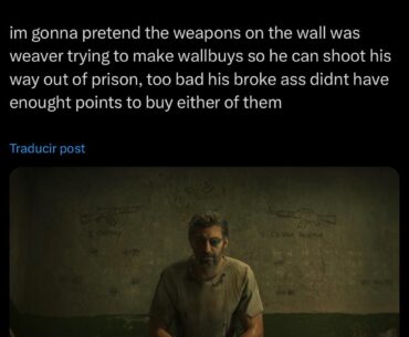 I'd be so funny if he mentions in-game that he indeed tried to make a wallbuy