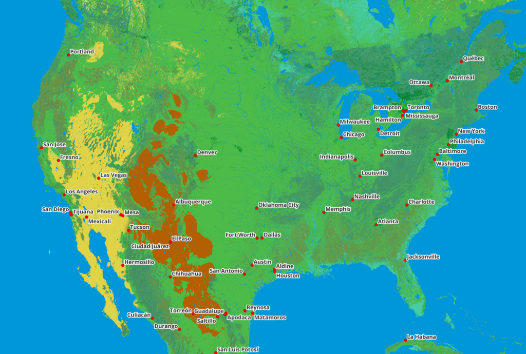 The United States of America in 1:250 scale for Minecraft