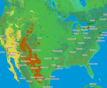 The United States of America in 1:250 scale for Minecraft