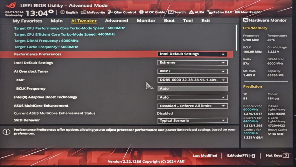14900K set freq. to 5.7GHz? 14900K set freq. to 5.7GHz?