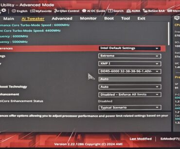 14900K set freq. to 5.7GHz?