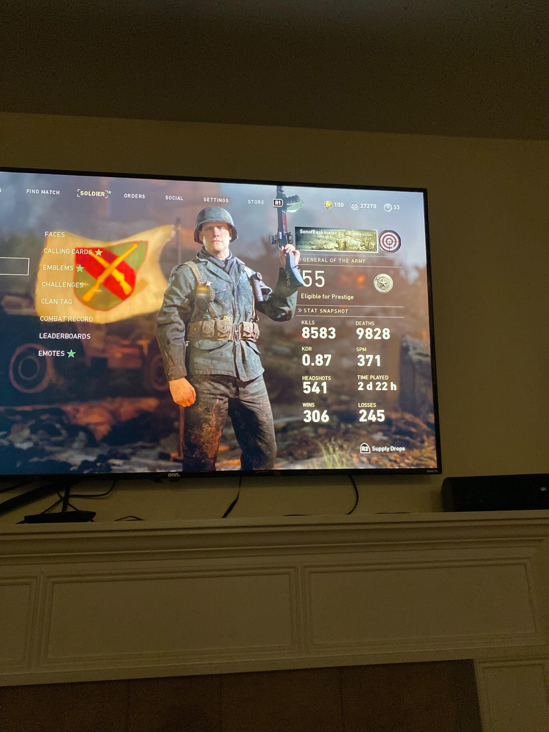 Prestige question. Prestige question.