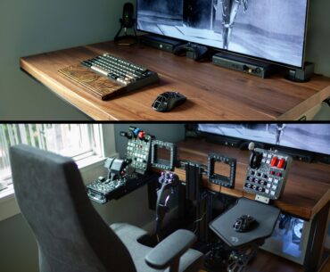 Modular setup with hidden flight sim rail mount. More images in comments.