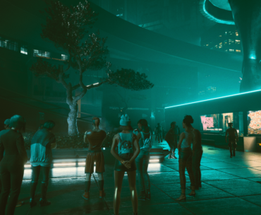 I was confused as to why these NPCs were crowding around this tree until I realized that it's one of the few living ones in the area.