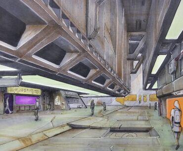 City street, from my sketchbook.