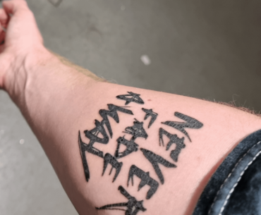 Got a Cyberpunk tattoo (I know it's dry as hell on this pic lmao)