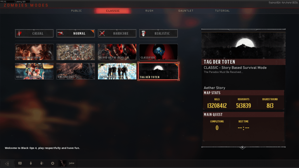 What's your highest round in bo4?