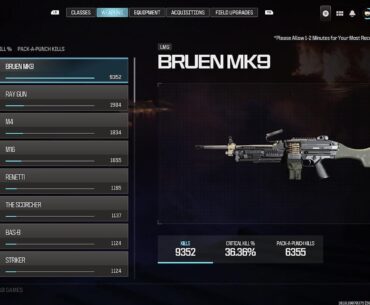 How many kills do you have on your favorite gun?