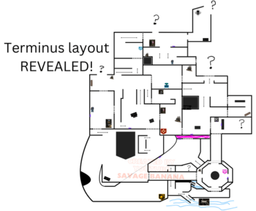 After compiling all the gameplay of Terminus, I have created a map layout based on everything we've seen so far. Click link for access to better quality version