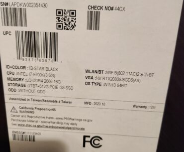New pc