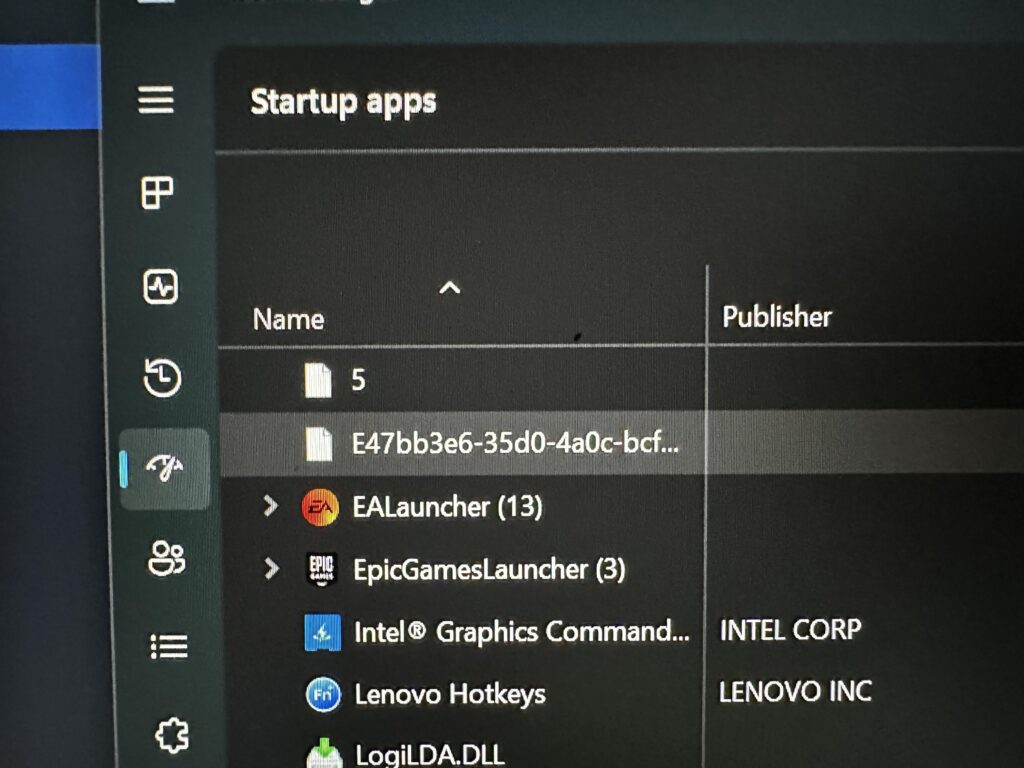 What is this in my startup apps? Is this normal?