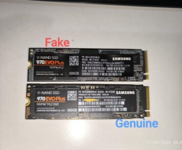 Fake Samsung ssd