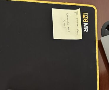 Trolling the new intern who brought their own desk pad