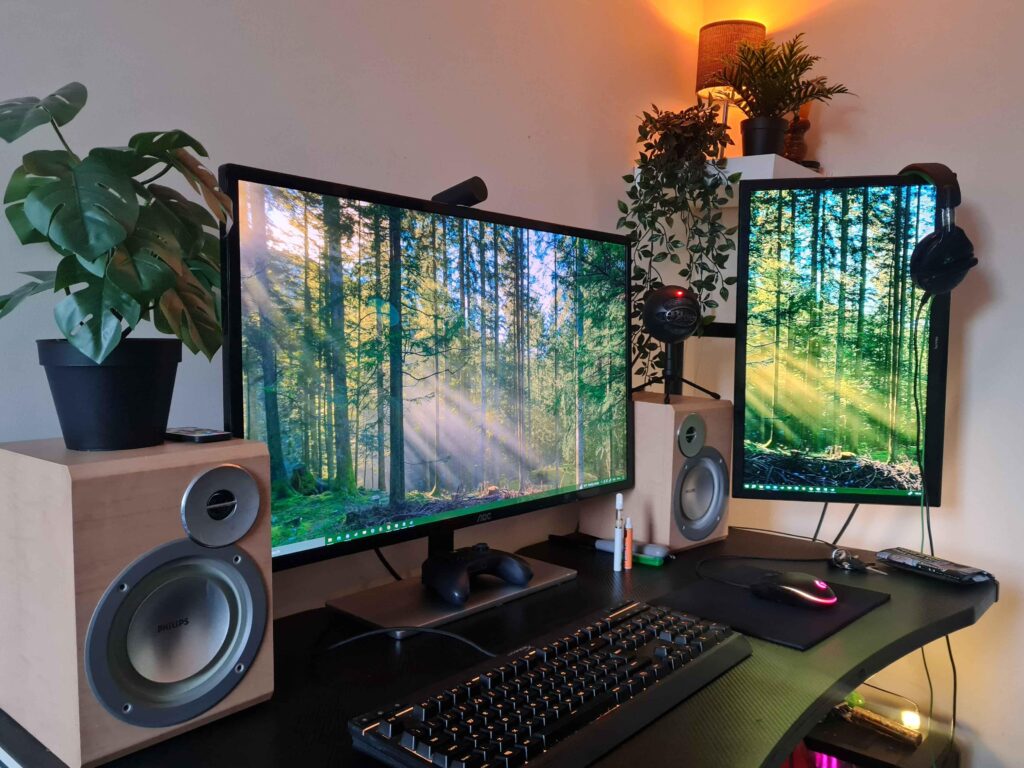My cozy station.