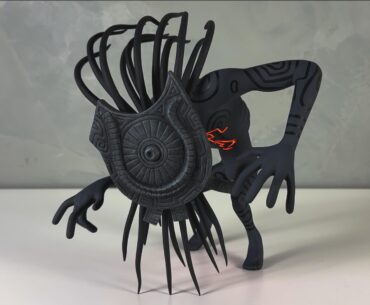 A made a Shadow Beast from Zelda: Twilight Princess out of clay, leds and acrylic paint