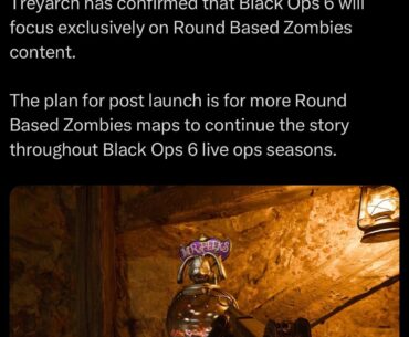 Treyarch only focusing on round based this year