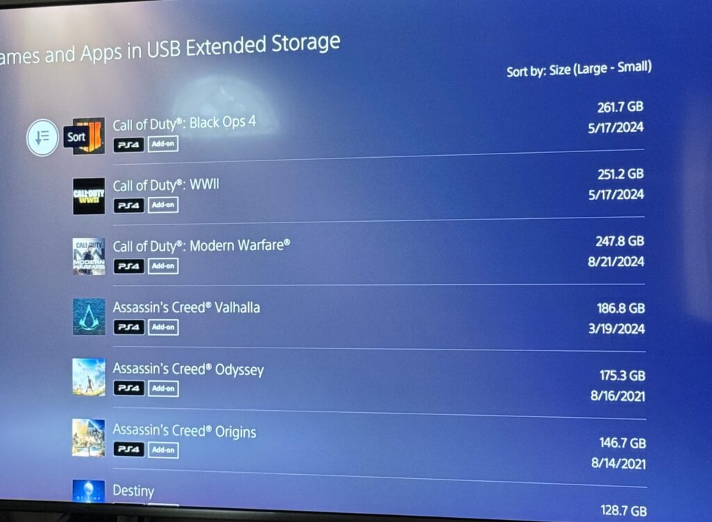 Storage issues
