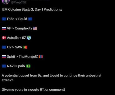 Pimp with some great predictions