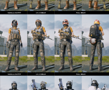 Sharing 3 Tacti-cool Outfits that suits for each grassy, desert, snowy map environments.