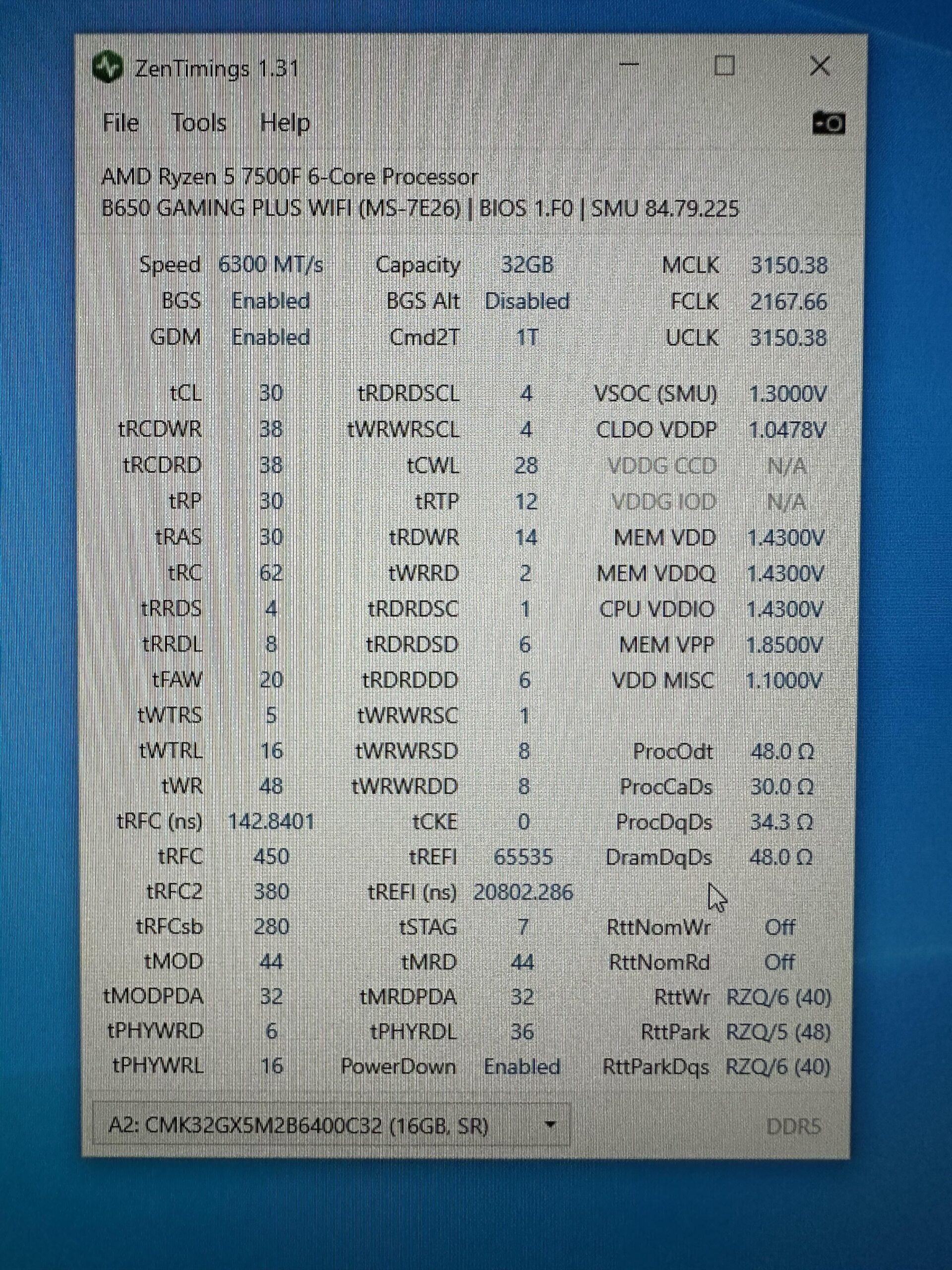 6300 CL30 Hynix A-Die on Ryzen 6300 CL30 Hynix A-Die on Ryzen