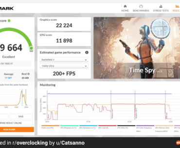 My 7800 xt overclock! Need ways to improve the score