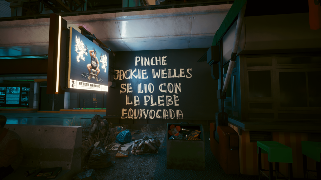 Did we ever learn why Jackie left the Tinos? I found this sign wandering around their territory.
