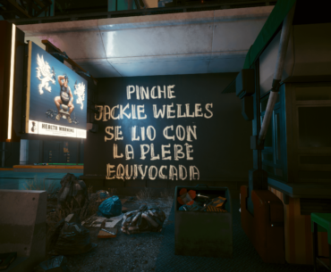Did we ever learn why Jackie left the Tinos? I found this sign wandering around their territory.