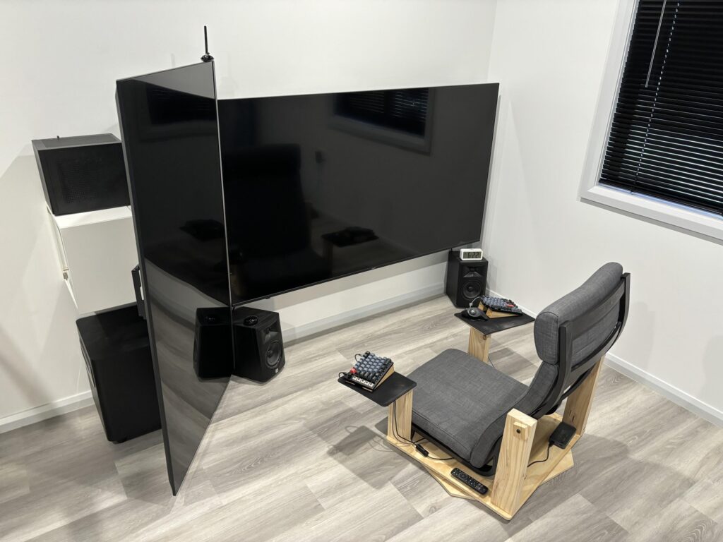 Dual 75" 4K TV Floor Computing - 2 years on
