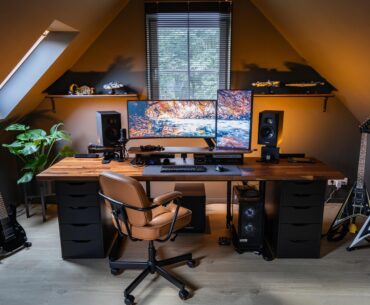 Battlestation to home office + studio upgrade after moving
