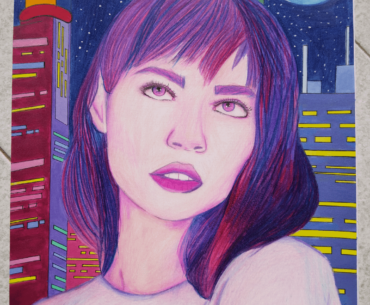 I made this drawing inspired by the cyberpunk genre, let me know what you think!
