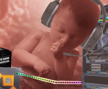 just built my first gaming pc at -4 months old!!