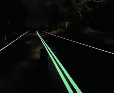 Apparently Australia is testing out glow in the dark roads