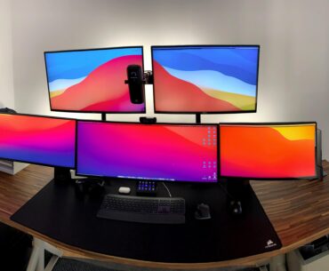 It's gettin' tricky to explain to my wifey why I gotta have this setup for coding.