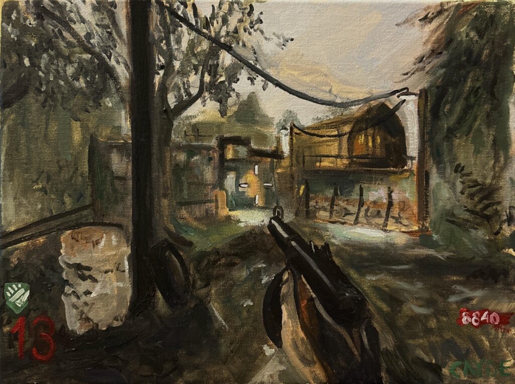 I made an oil painting of Shi No Numa