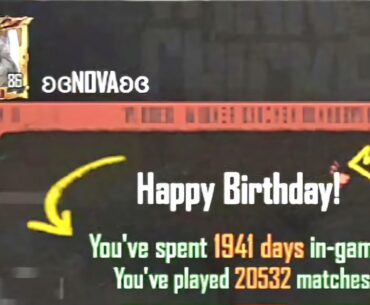So in pubgm years am approximately: 5 years, 3 months, 25 days, and 600 hours. Damn..!
