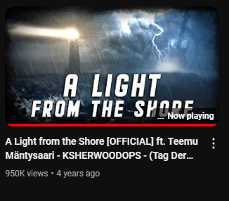 "A light from the Shore" is ALMOST to 1 Million views. It's the only song in Kevin's Main EE Song Playlist without 1 million views, but it's so close. If you haven't heard the song in a while or never heard it at all, go and give it a listen on Youtube. https://youtu.be/yn2LhulylnA?si=EdDGsAH_i4JJPc
