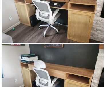 Needed to toddler proof my wife's desk