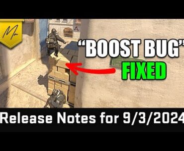 CS2 update finally fixed infamous "boost bug"