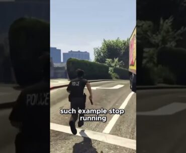Foot Chase Frenzy  Will They Catch the Runner - #gta  #police #shorts