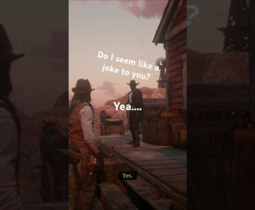 Johns response to the tumblewewd  sherriff had me dying #rdr2 #arthurmorgan #ps5 #gaming #shorts