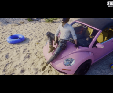 Man with pink car???