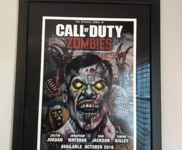 My Signed Cod Zombies Comic Poster
