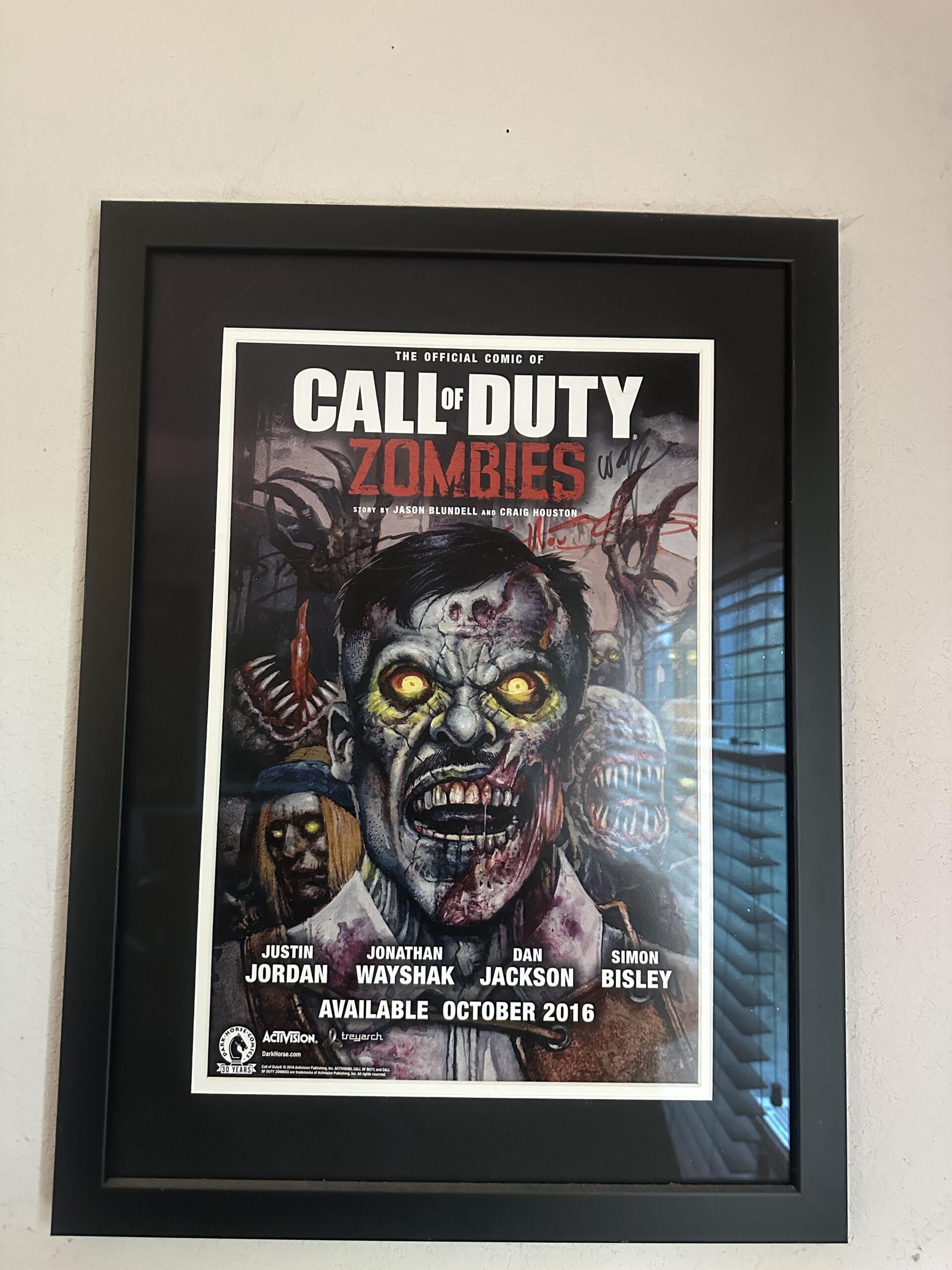 My Signed Cod Zombies Comic Poster My Signed Cod Zombies Comic Poster